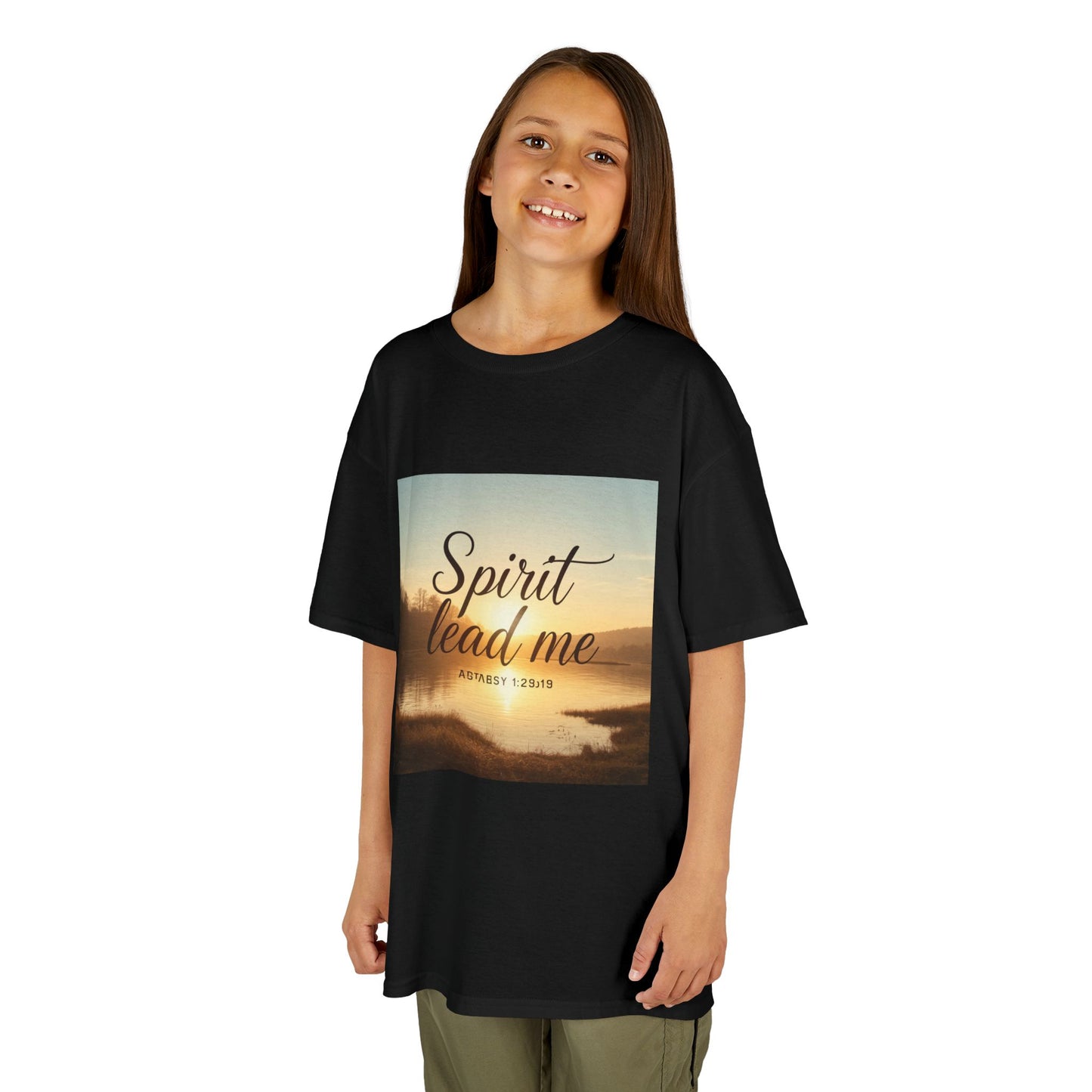 Kids T‑Shirt — "Spirit Lead Me" Sunrise Faith Tee