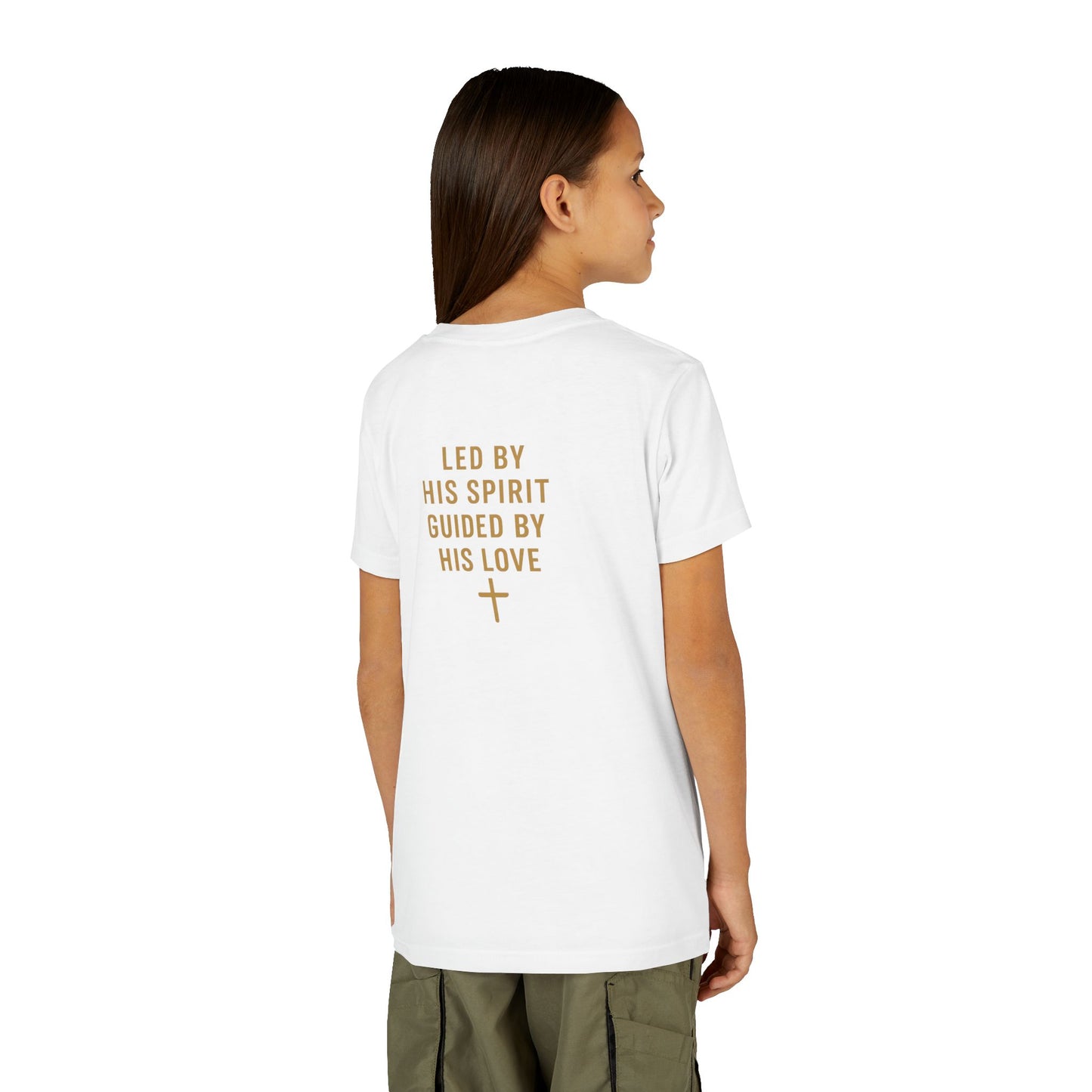 Youth Tee — "Spirit Lead Me" Christian Kids Shirt (Led by His Spirit)