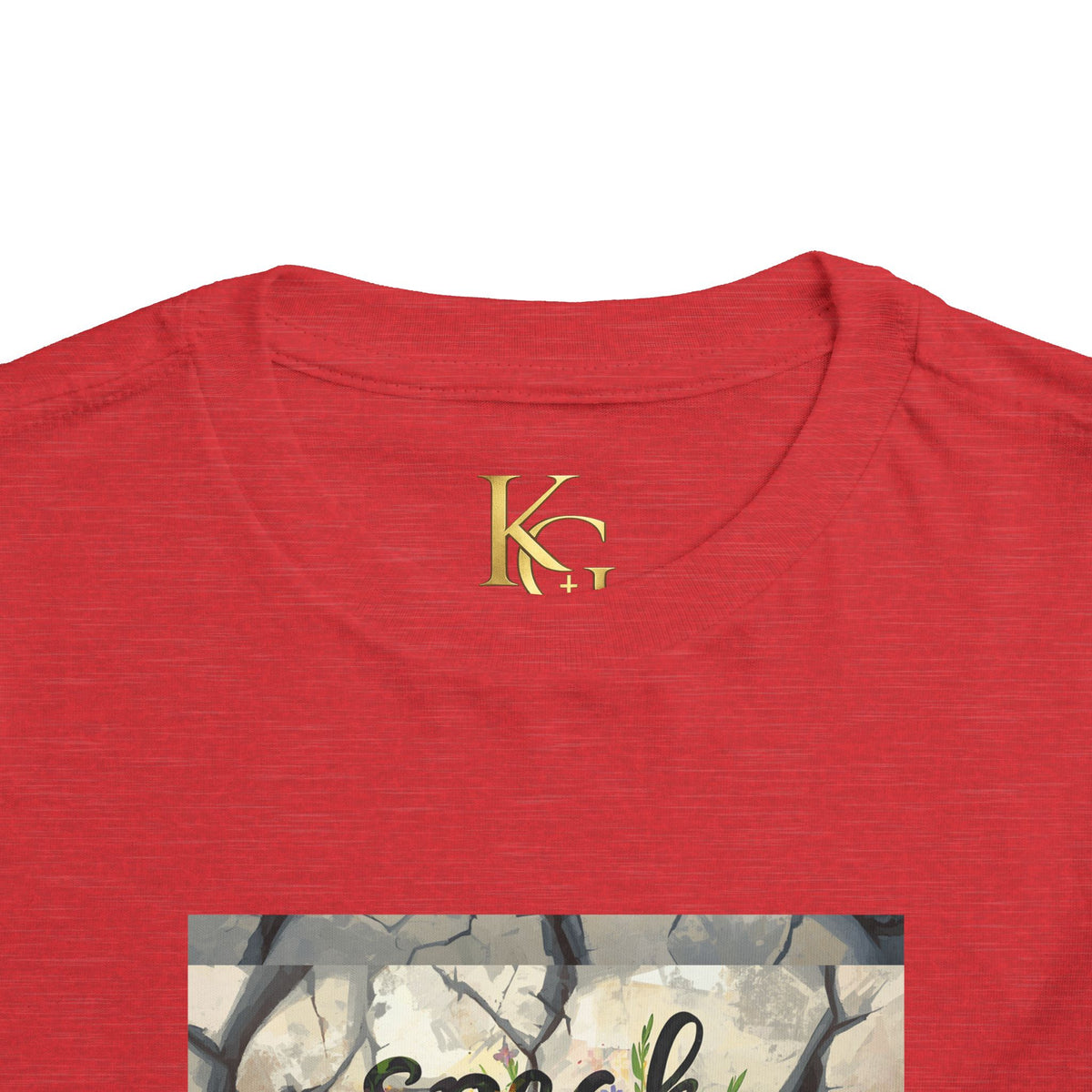 Toddler Tee - "Speak Life to Broken Things" Floral Inspirational Shirt