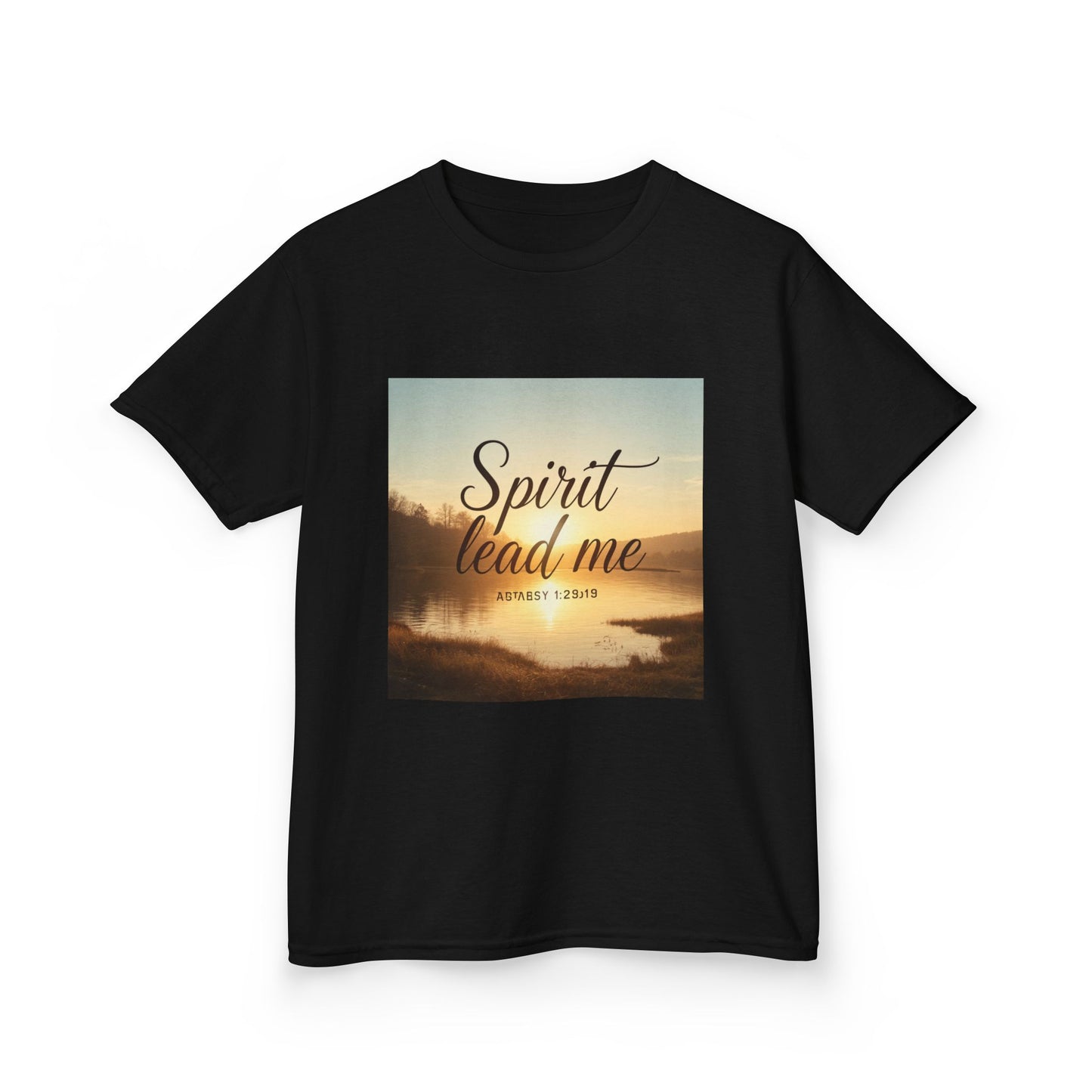 Kids T‑Shirt — "Spirit Lead Me" Sunrise Faith Tee