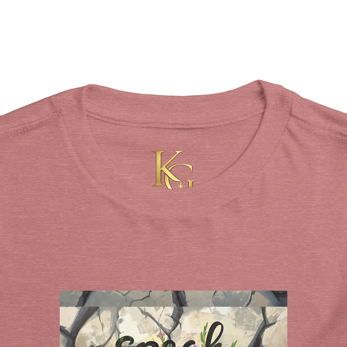 Toddler Tee - "Speak Life to Broken Things" Floral Inspirational Shirt