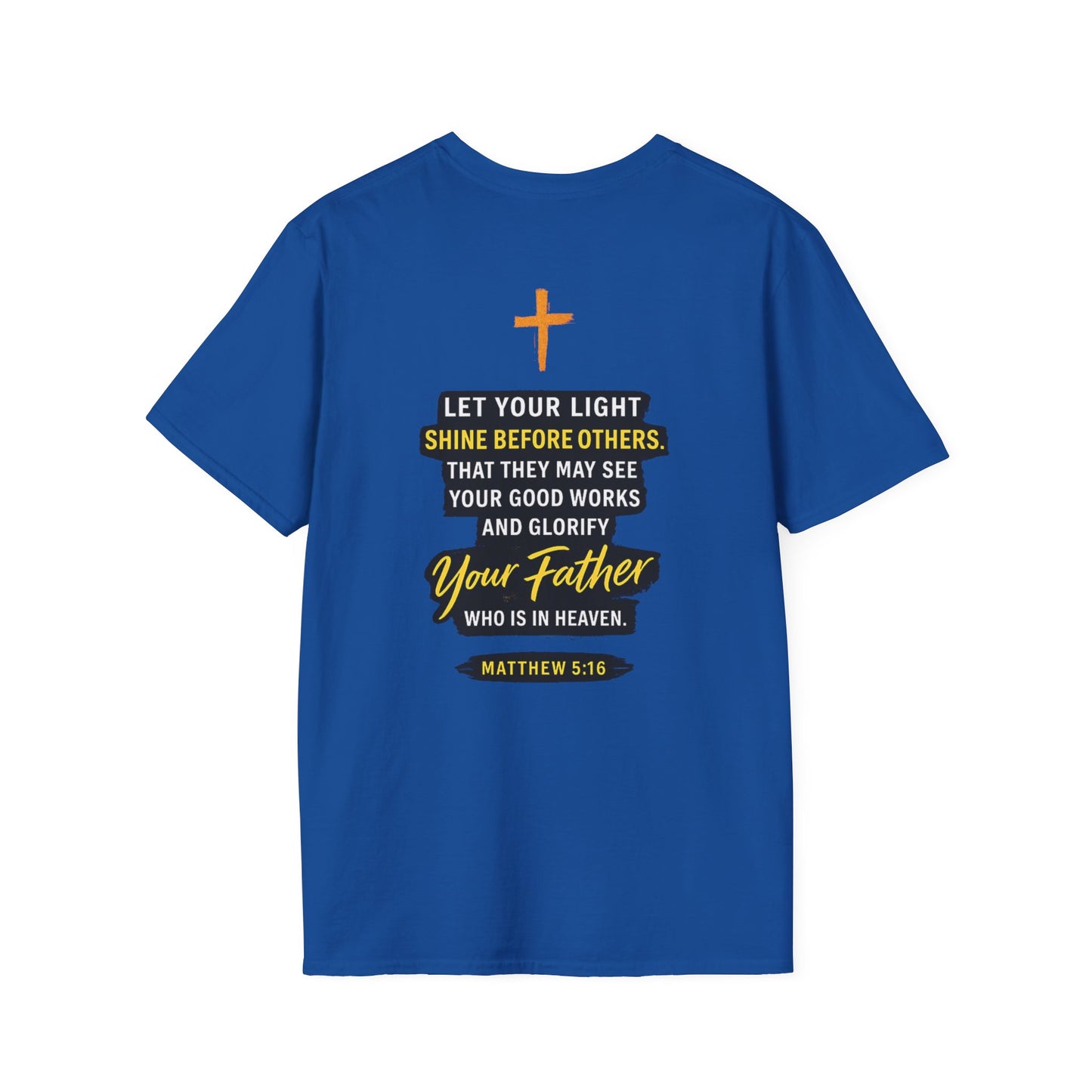 Let Your Light Shine T-Shirt — Inspirational Christian Faith Graphic Tee