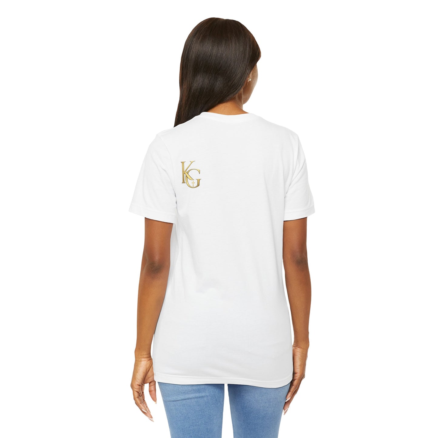 Redeemed by His Blood T‑Shirt — Christian Cross Faith Tee (Ephesians 1:7)
