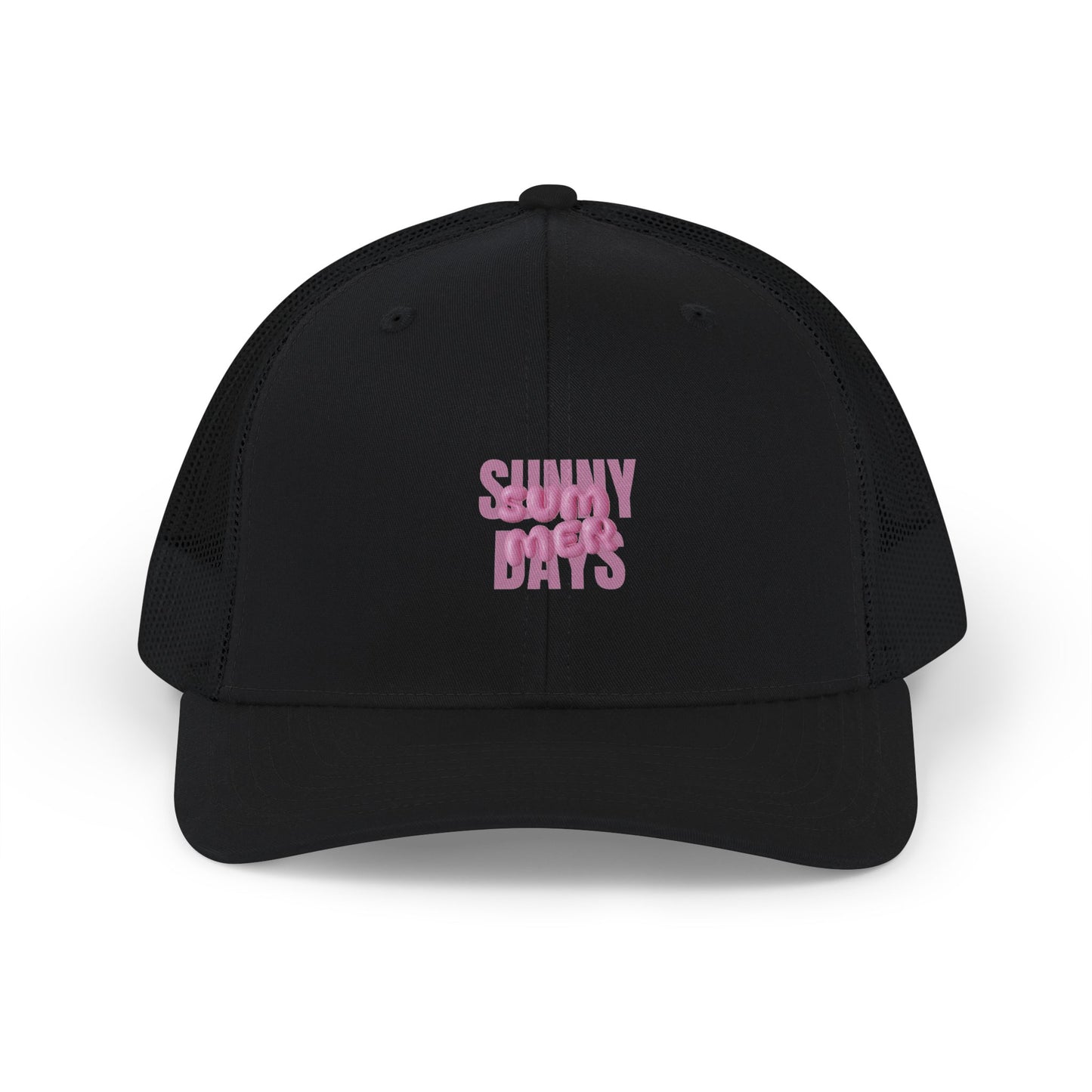 Trucker Cap — "Sunny Days" Embroidered Mesh Snapback