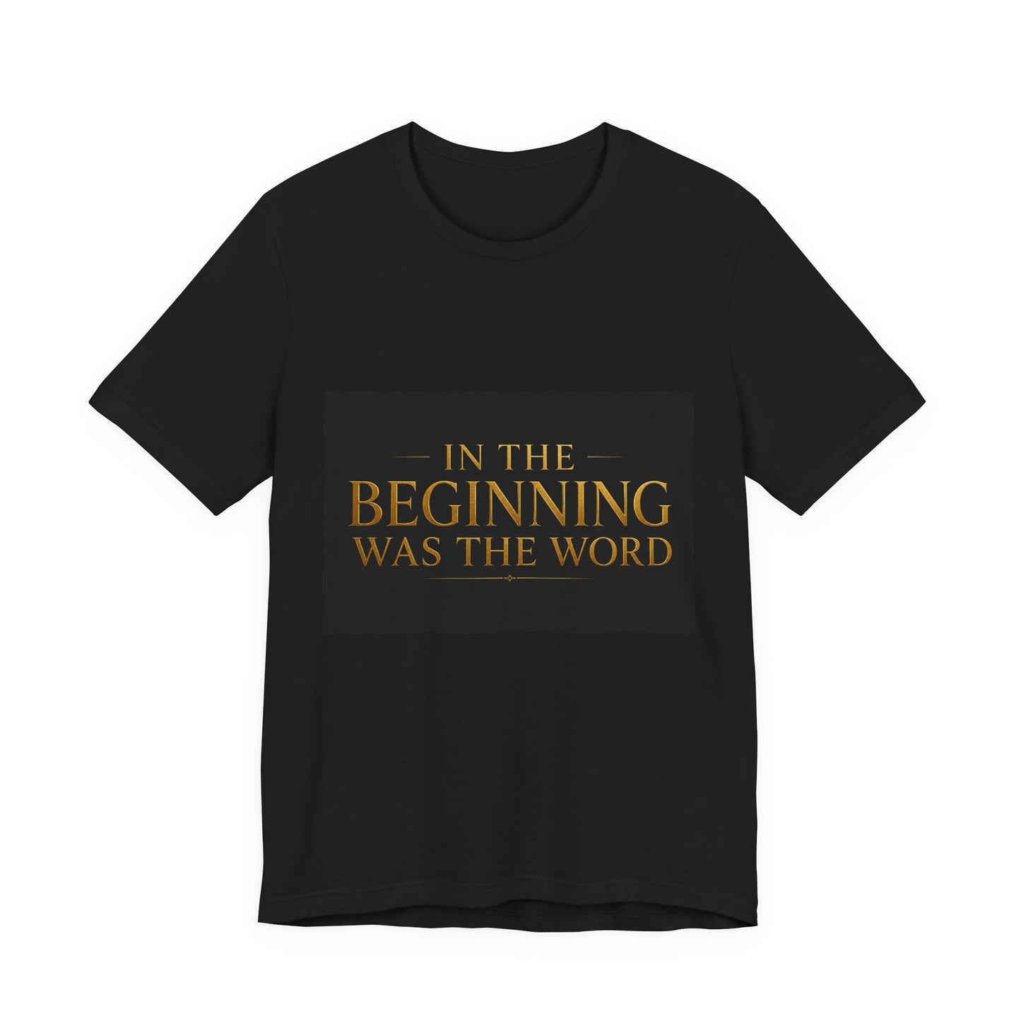 Biblical Verse Tee — "In the Beginning Was the Word" John 1:1 Christian T-Shirt