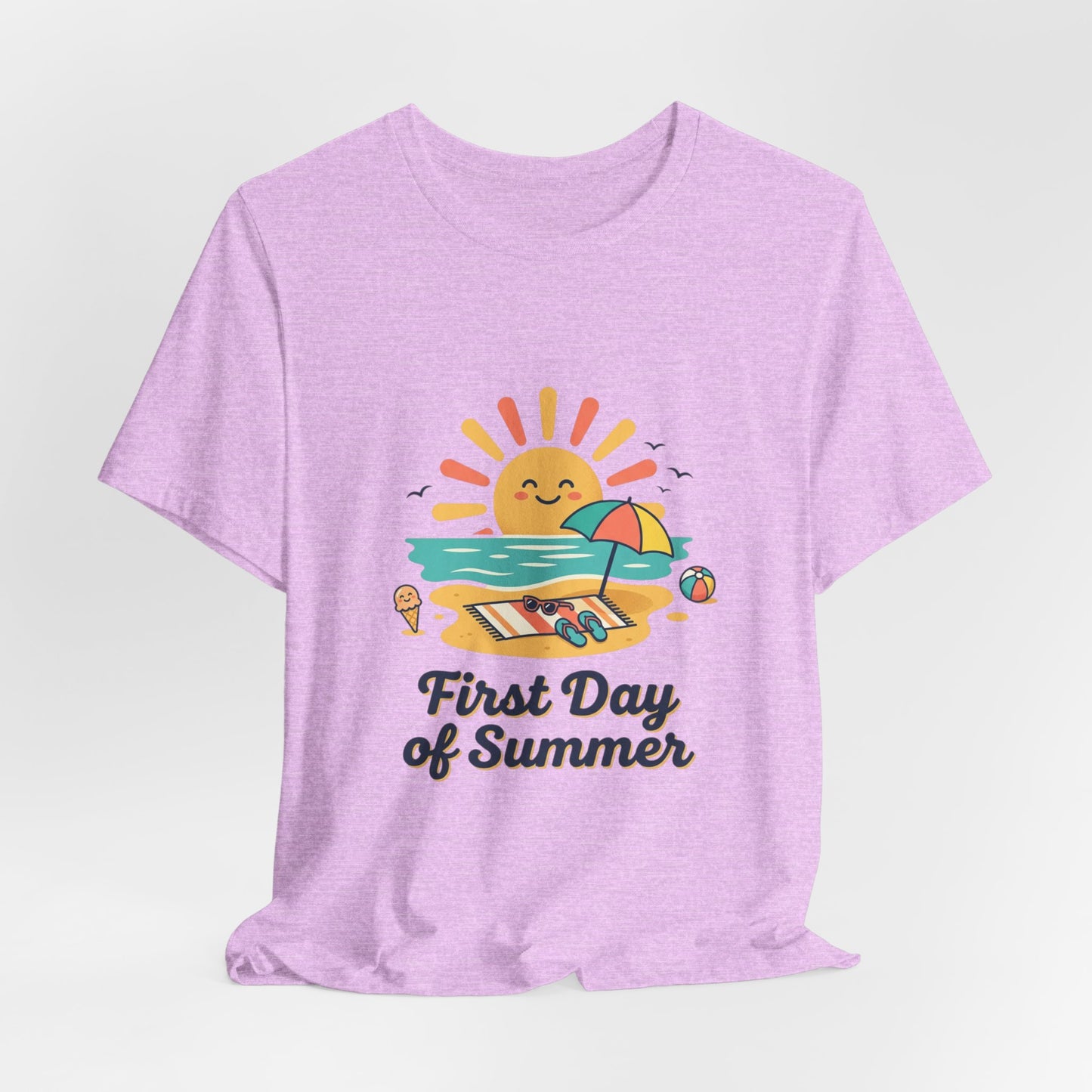 First Day of Summer Tee — Cute Sunny Beach Graphic T-Shirt