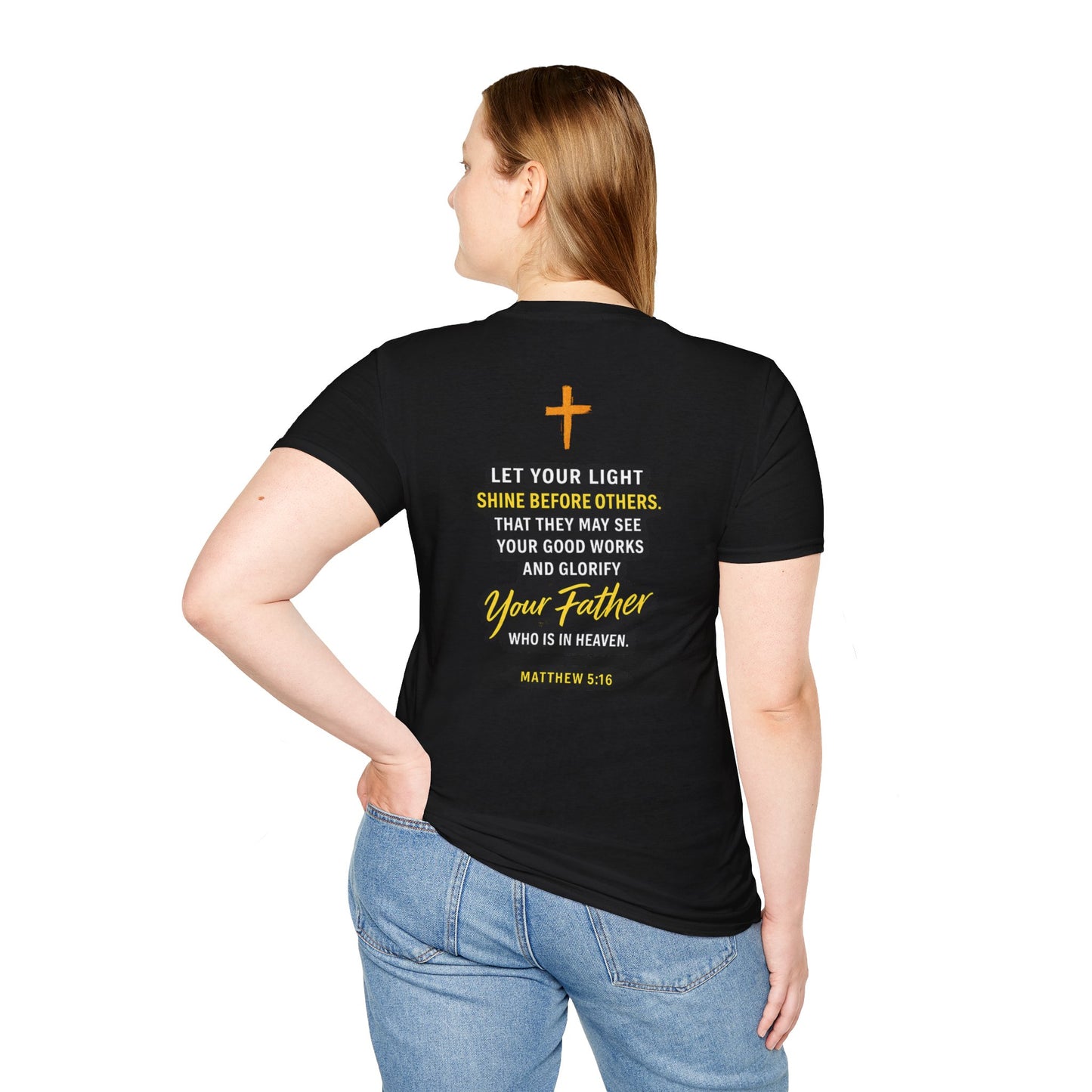 Let Your Light Shine T-Shirt — Inspirational Christian Faith Graphic Tee
