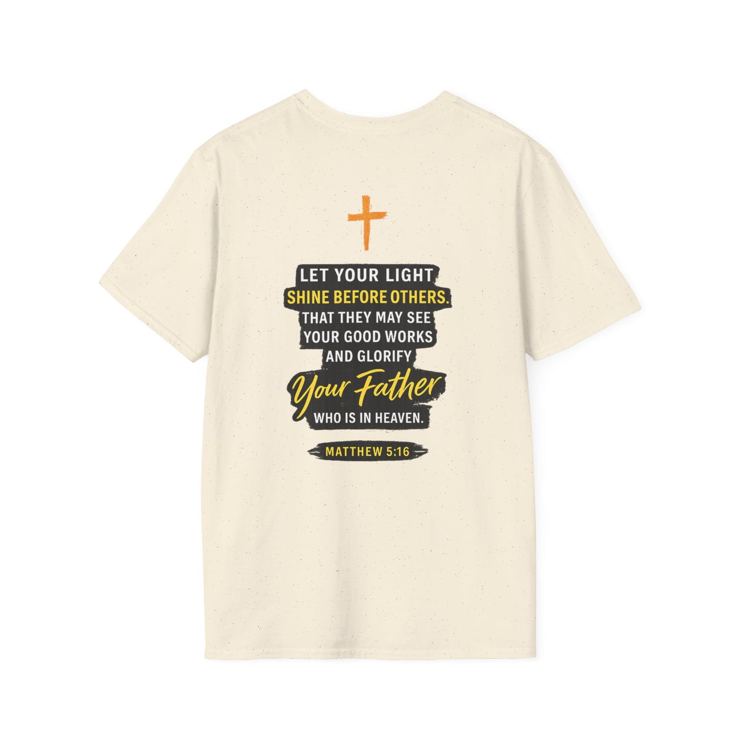 Let Your Light Shine T-Shirt — Inspirational Christian Faith Graphic Tee