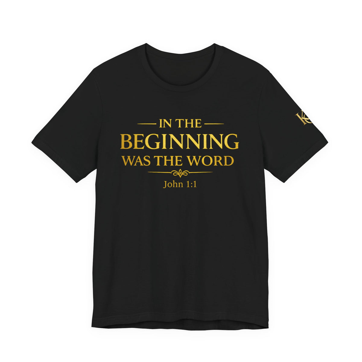 John 1:1 Christian T‑Shirt — “In the Beginning Was the Word” Bible Verse Tee