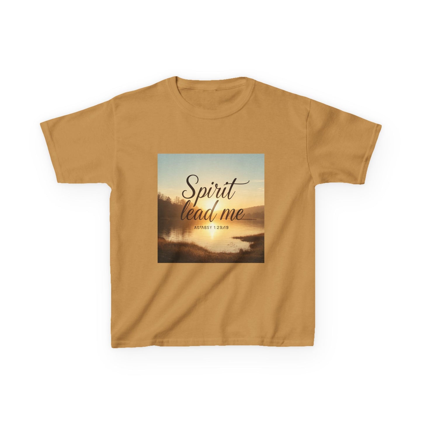 Kids T‑Shirt — "Spirit Lead Me" Sunrise Faith Tee