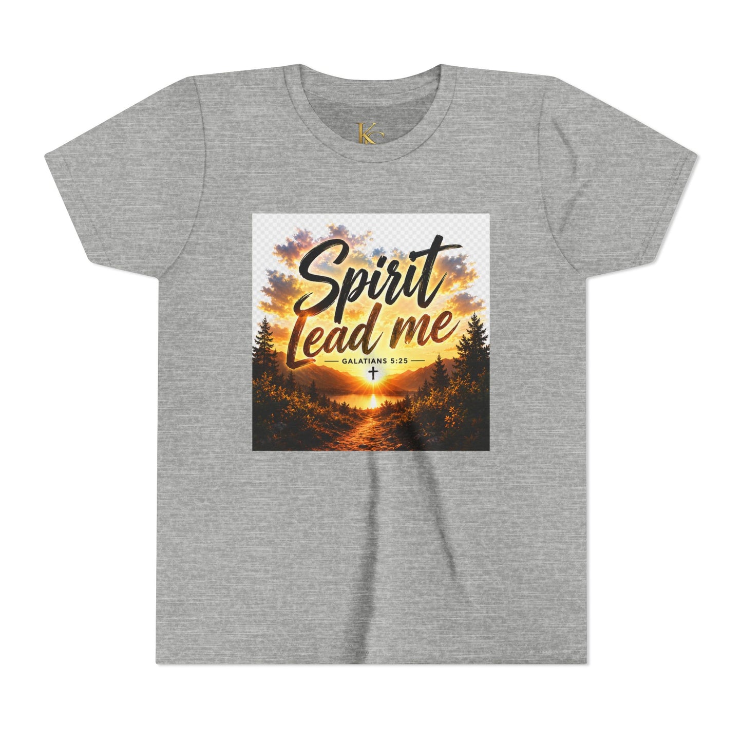 Youth Tee — "Spirit Lead Me" Christian Kids Shirt (Led by His Spirit)