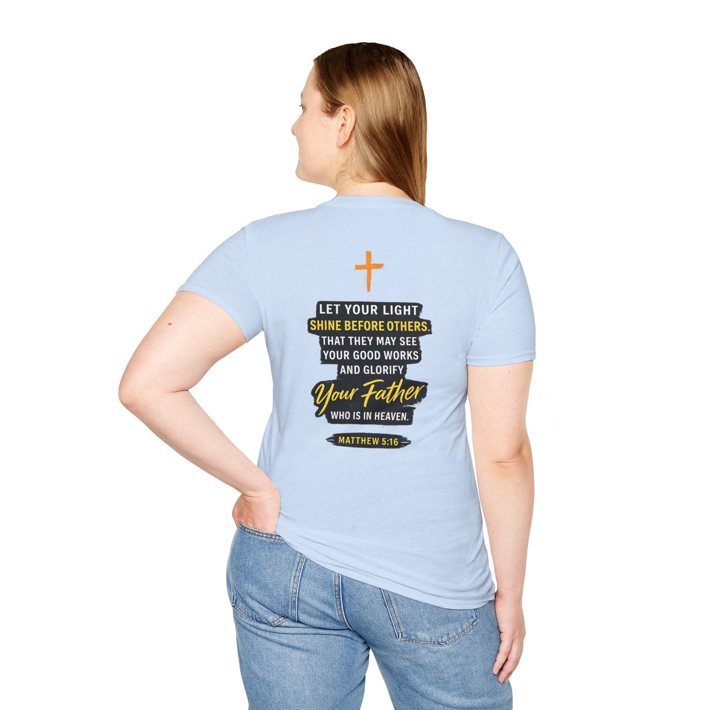 Let Your Light Shine T-Shirt — Inspirational Christian Faith Graphic Tee