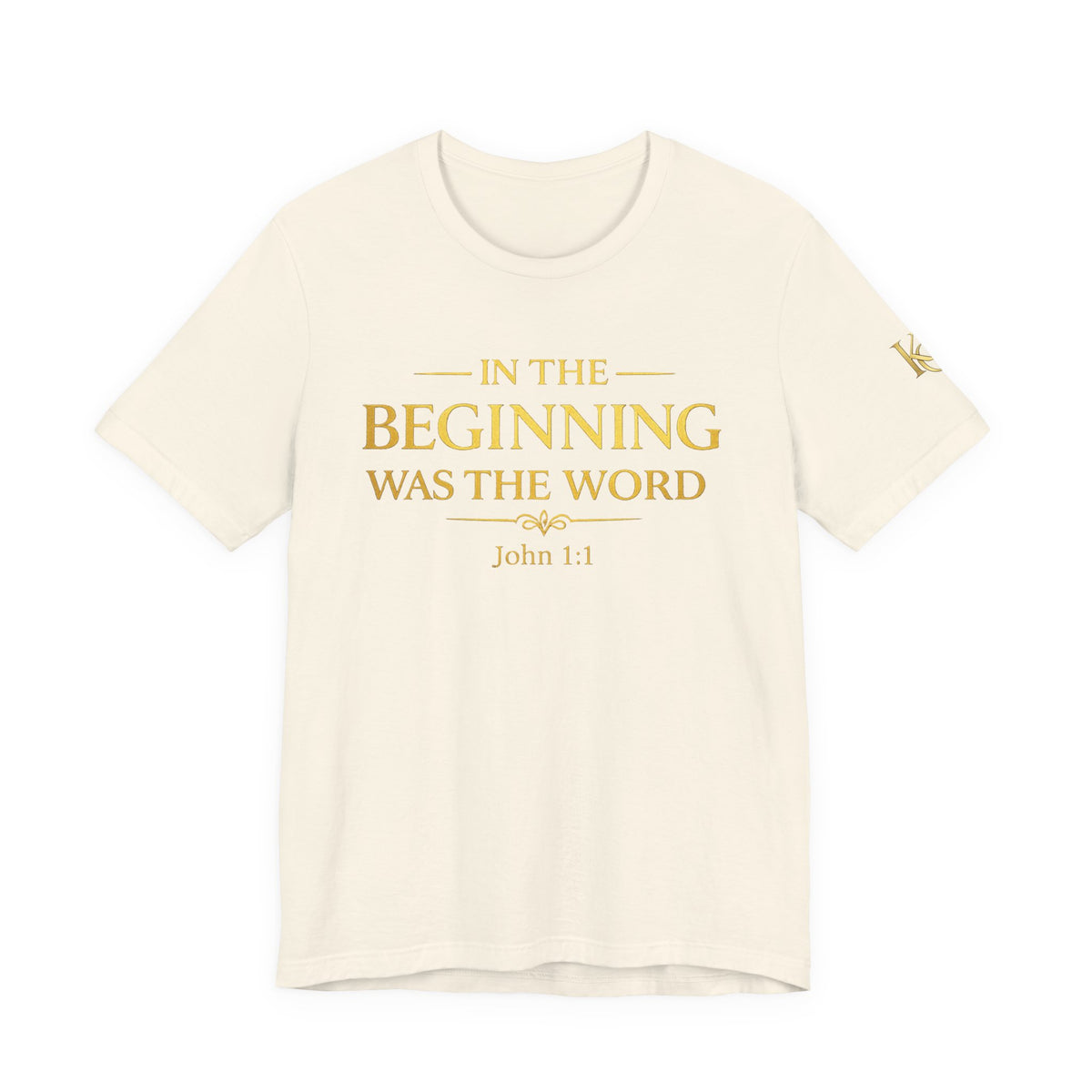 John 1:1 Christian T‑Shirt — “In the Beginning Was the Word” Bible Verse Tee