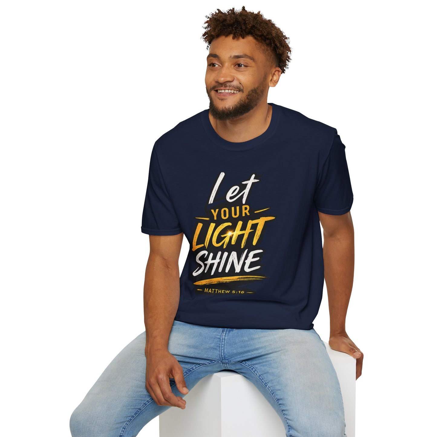 Let Your Light Shine T-Shirt — Inspirational Christian Faith Graphic Tee