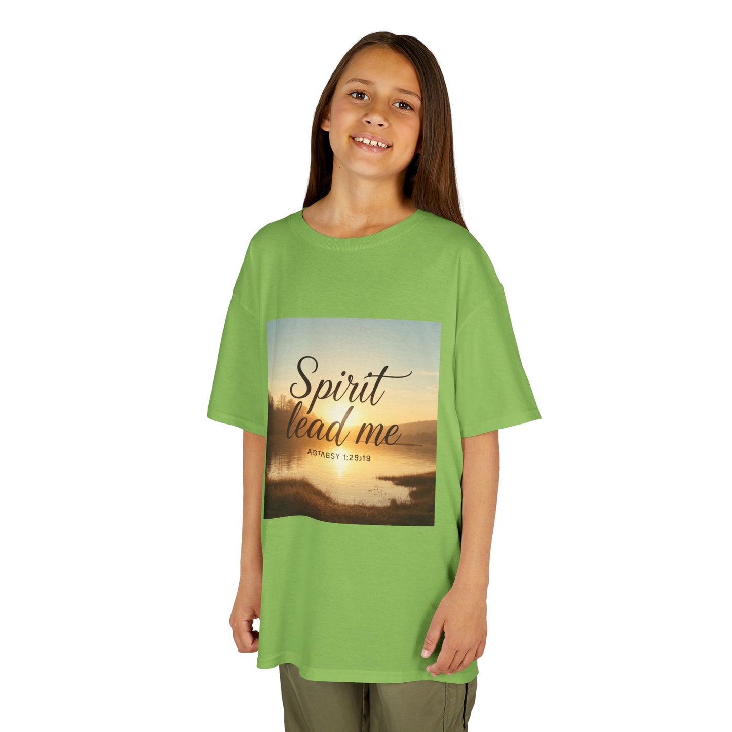 Kids T‑Shirt — "Spirit Lead Me" Sunrise Faith Tee