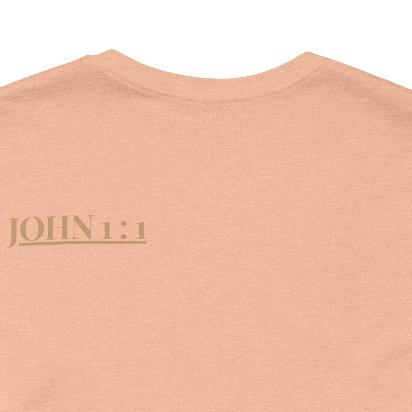 Biblical Verse Tee — "In the Beginning Was the Word" John 1:1 Christian T-Shirt