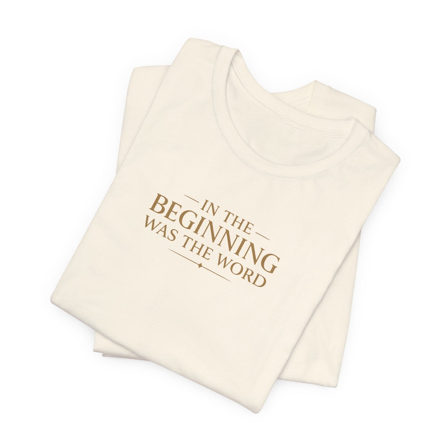 John 1:1 Christian T‑Shirt — “In the Beginning Was the Word” Bible Verse Tee
