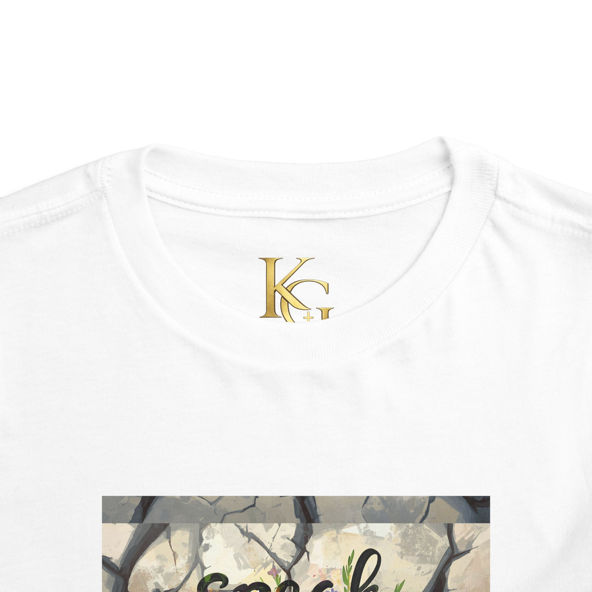Toddler Tee - "Speak Life to Broken Things" Floral Inspirational Shirt