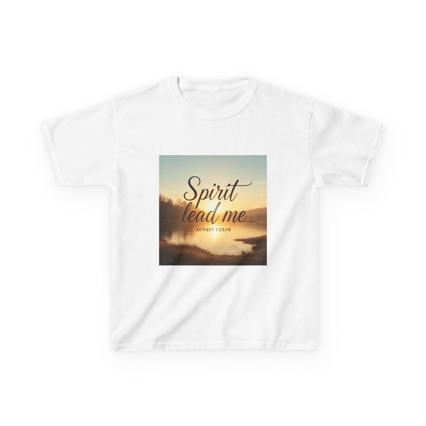Kids T‑Shirt — "Spirit Lead Me" Sunrise Faith Tee