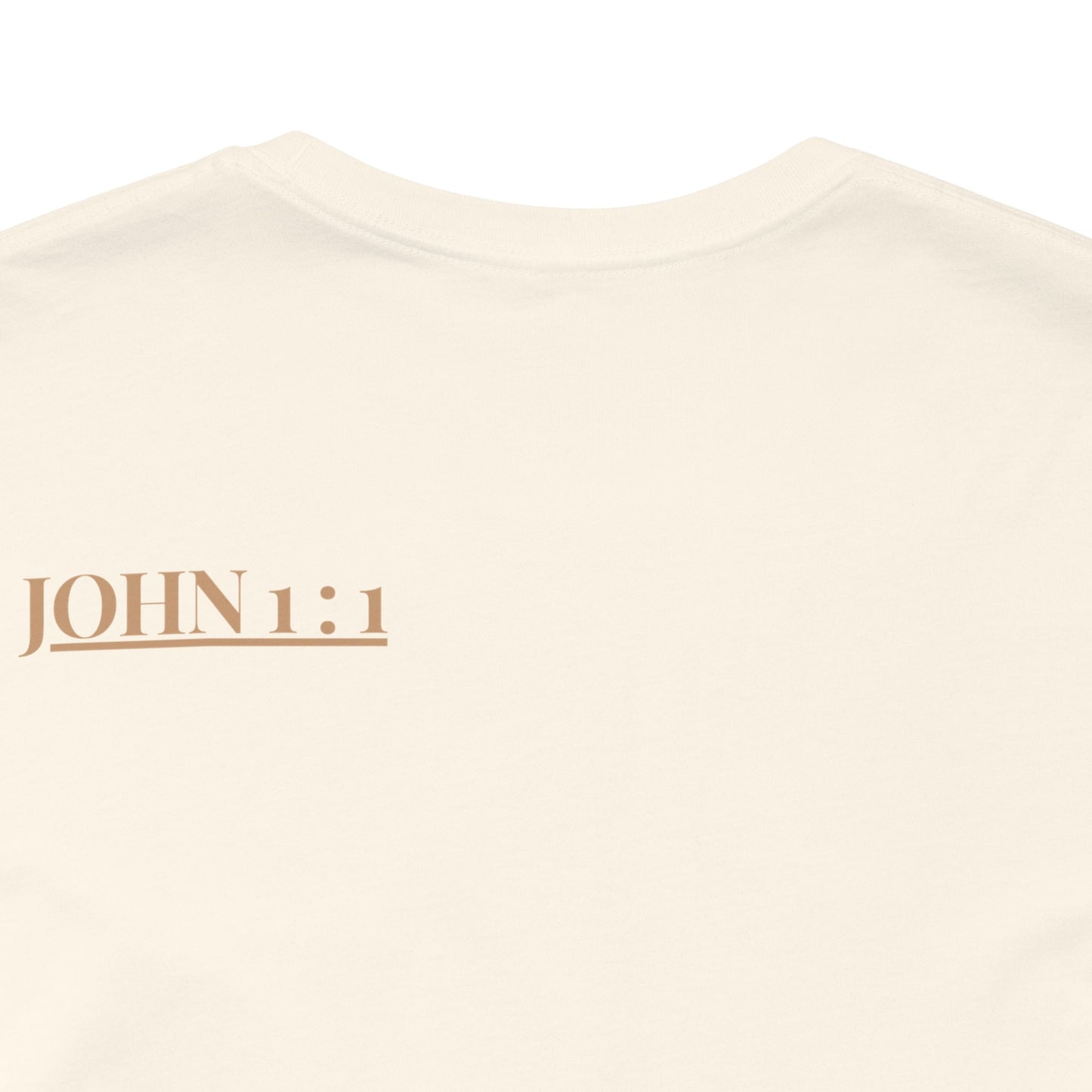 Biblical Verse Tee — "In the Beginning Was the Word" John 1:1 Christian T-Shirt