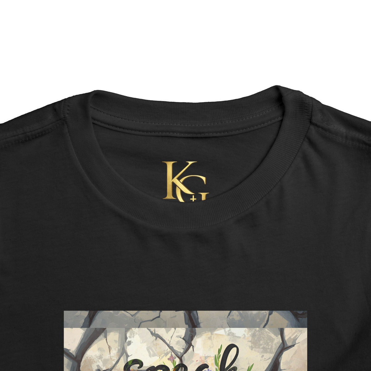 Toddler Tee - "Speak Life to Broken Things" Floral Inspirational Shirt