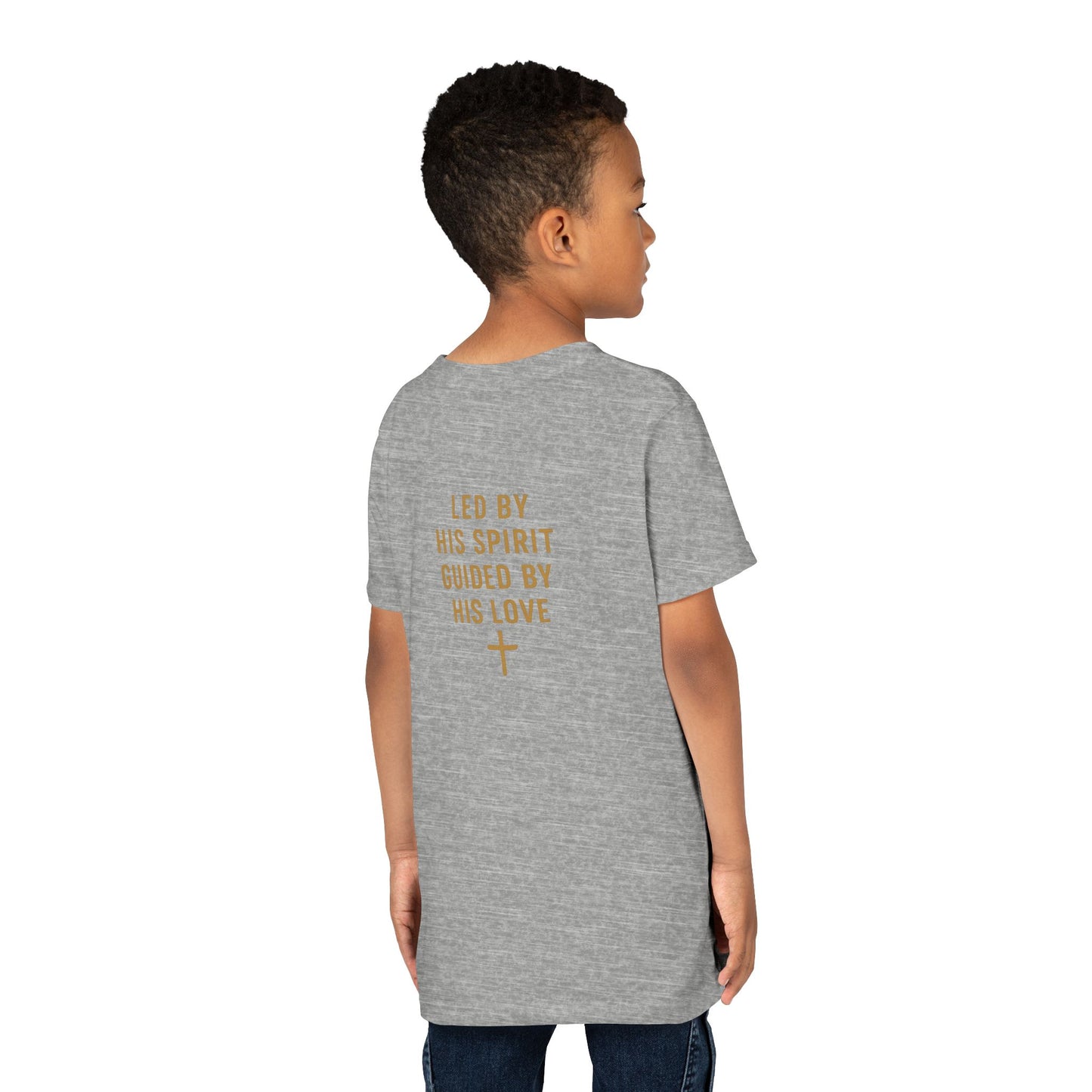 Youth Tee — "Spirit Lead Me" Christian Kids Shirt (Led by His Spirit)