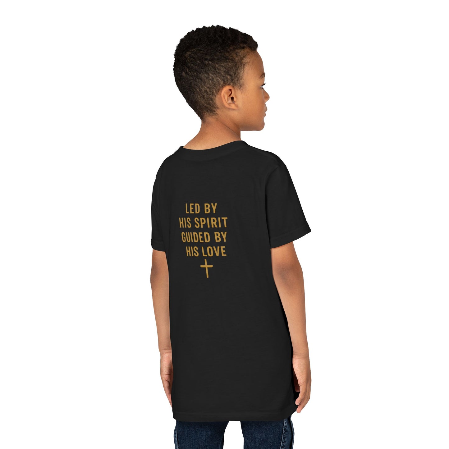 Youth Tee — "Spirit Lead Me" Christian Kids Shirt (Led by His Spirit)