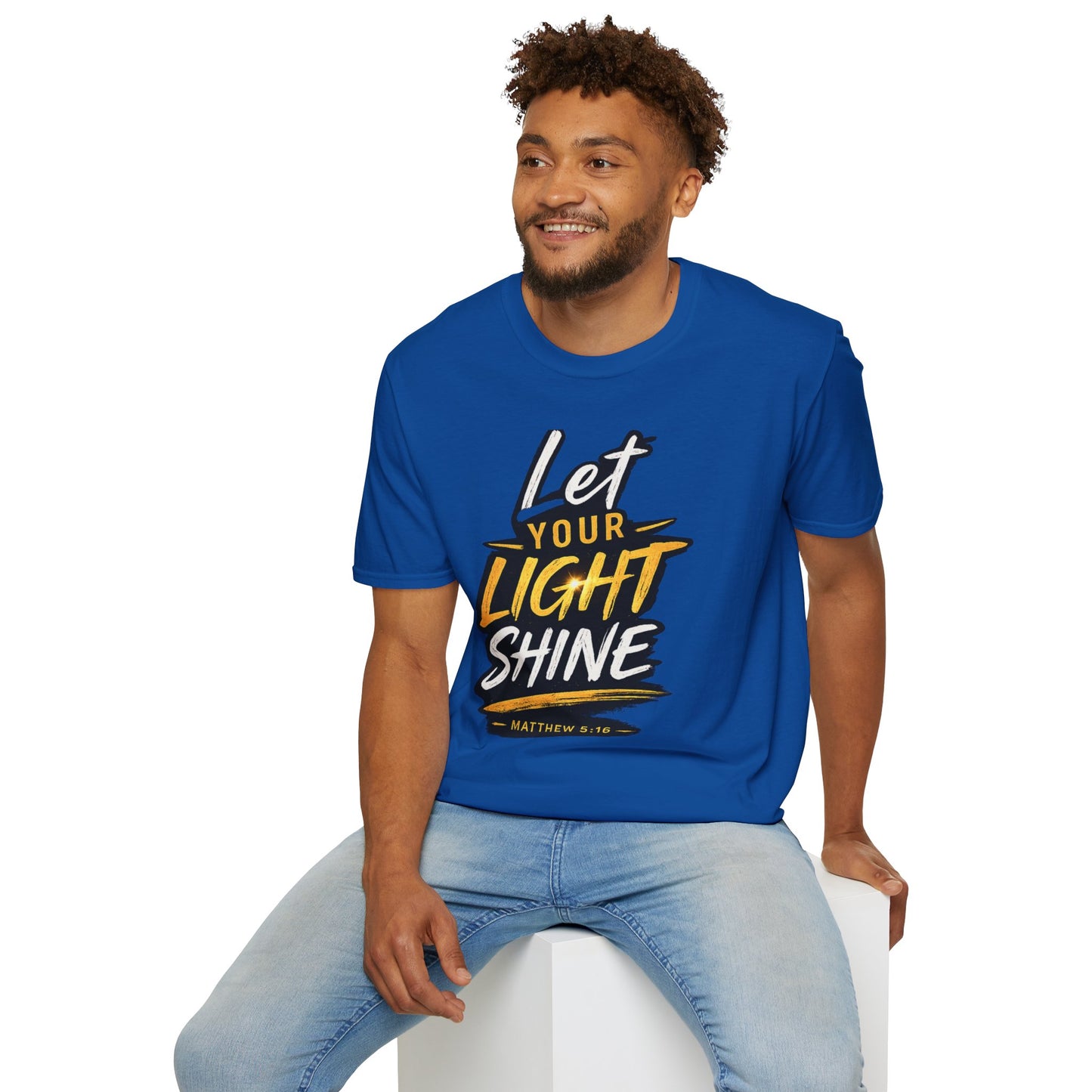 Let Your Light Shine T-Shirt — Inspirational Christian Faith Graphic Tee