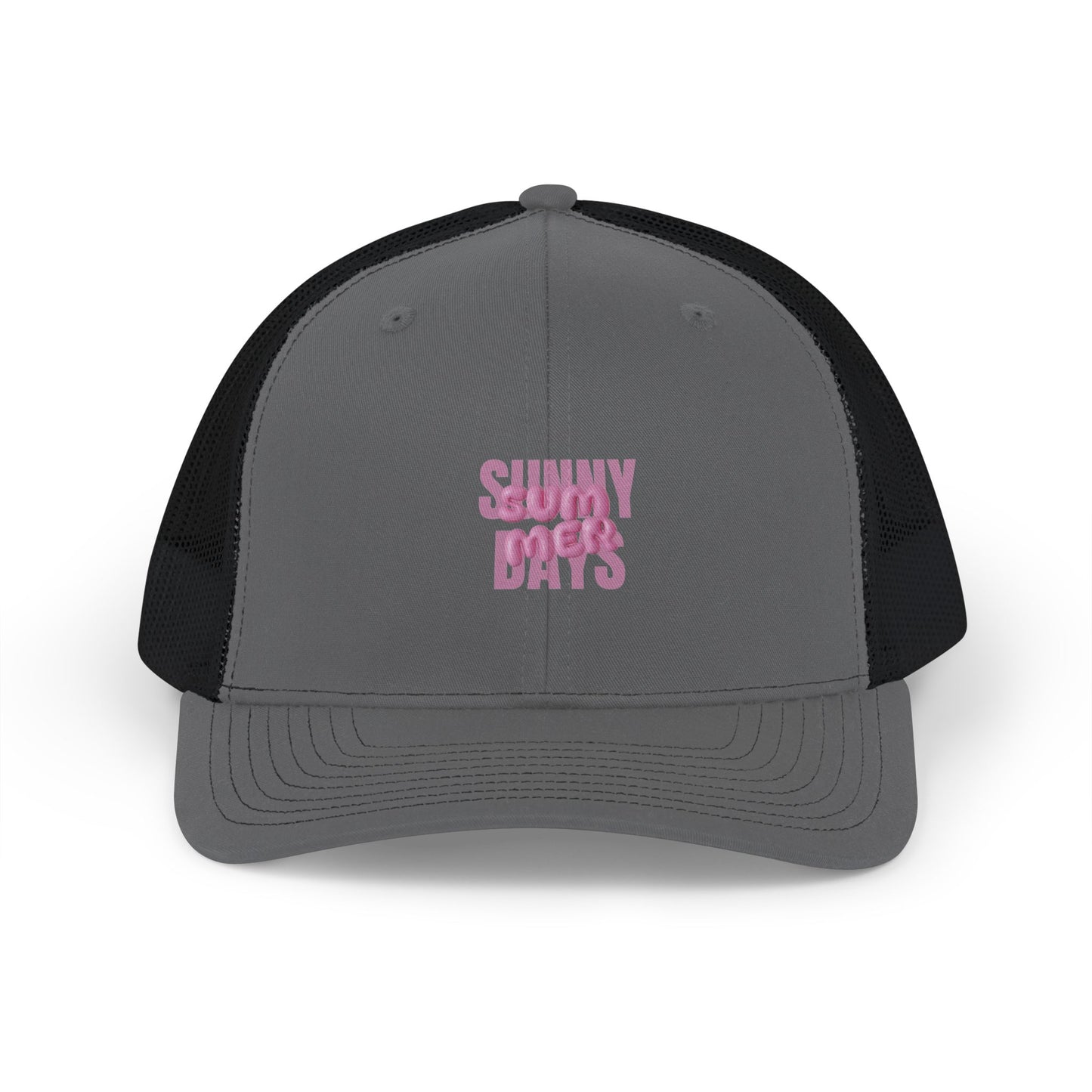 Trucker Cap — "Sunny Days" Embroidered Mesh Snapback