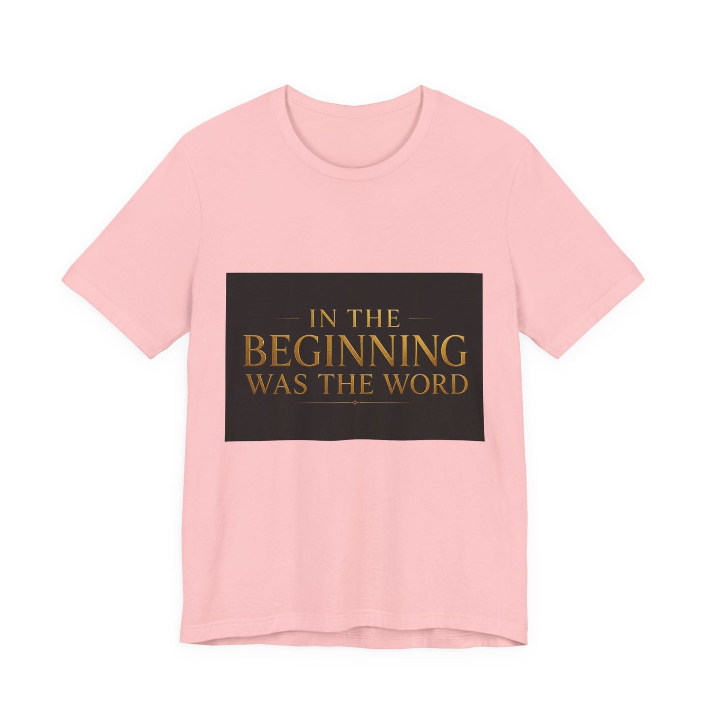 Biblical Verse Tee — "In the Beginning Was the Word" John 1:1 Christian T-Shirt