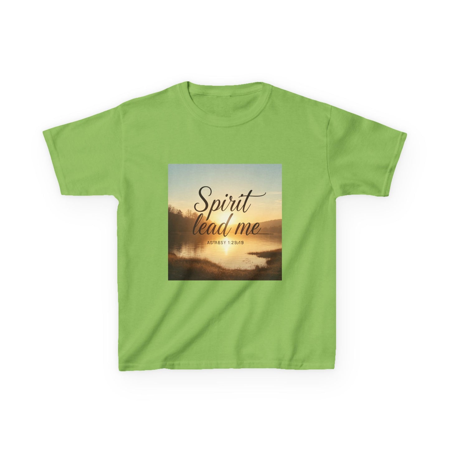 Kids T‑Shirt — "Spirit Lead Me" Sunrise Faith Tee