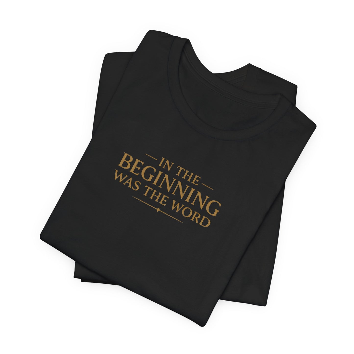 John 1:1 Christian T‑Shirt — “In the Beginning Was the Word” Bible Verse Tee