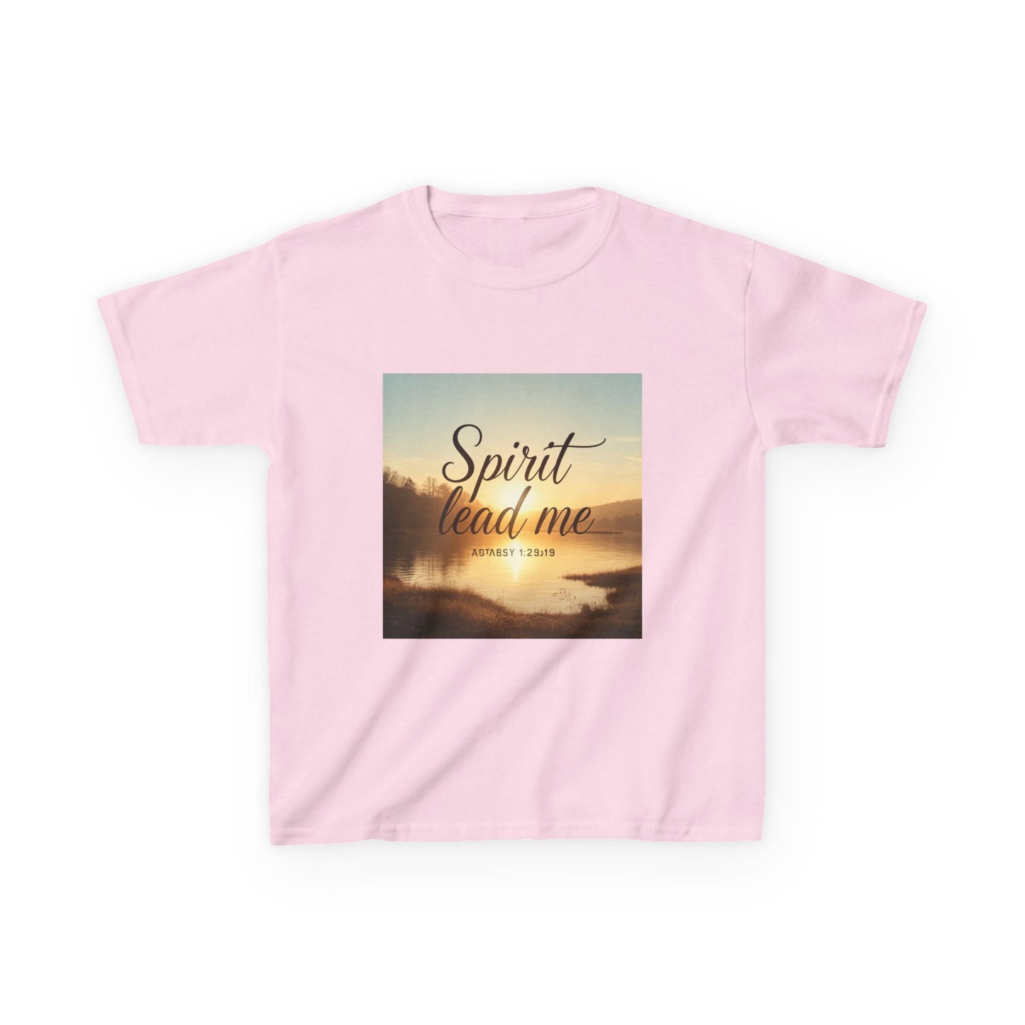 Kids T‑Shirt — "Spirit Lead Me" Sunrise Faith Tee