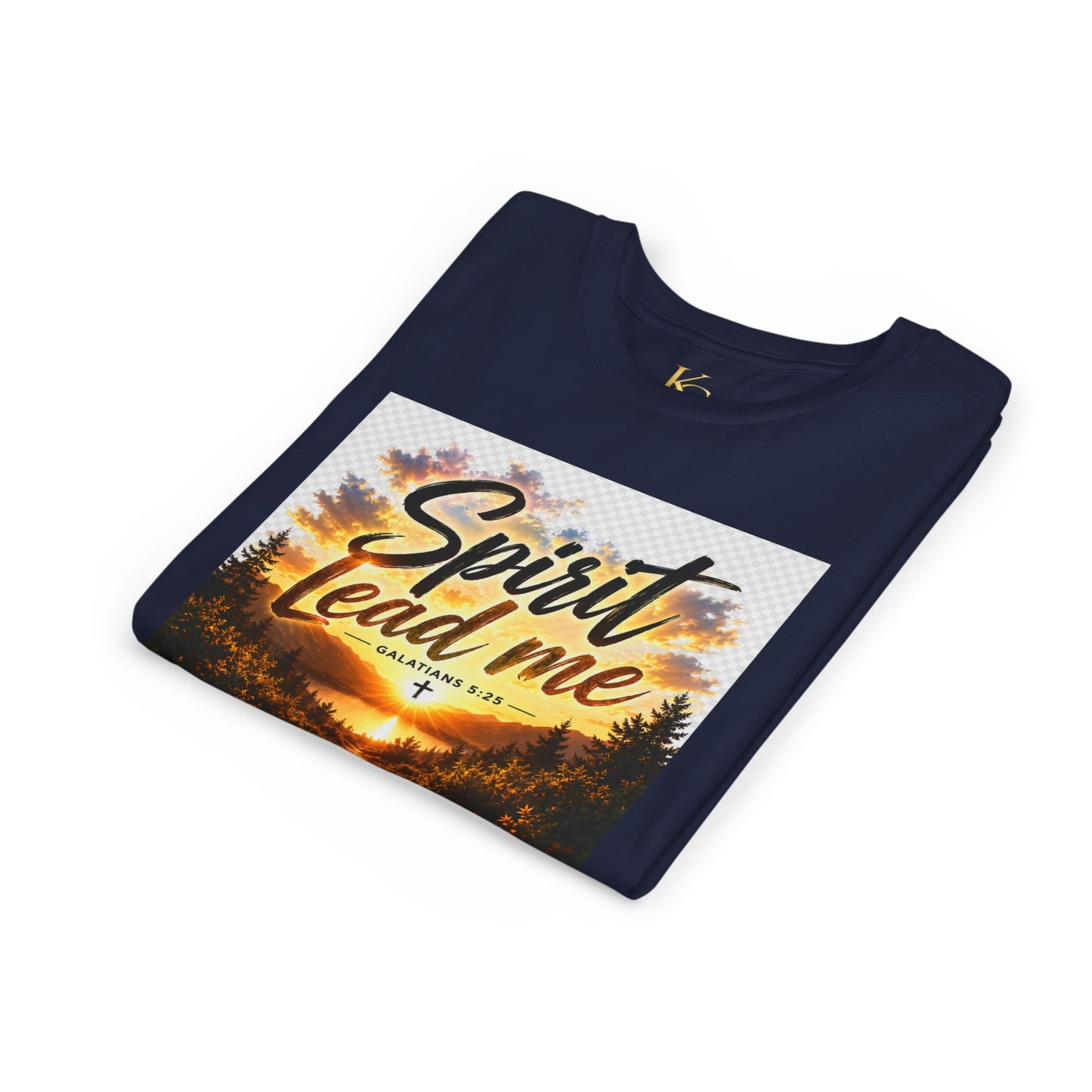 Youth Tee — "Spirit Lead Me" Christian Kids Shirt (Led by His Spirit)