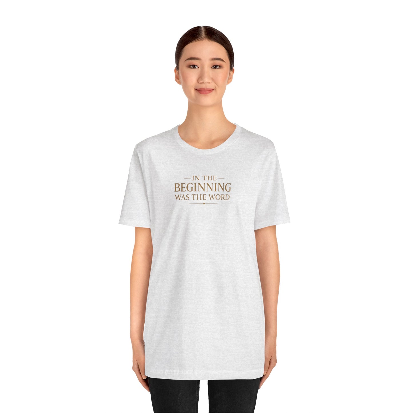 John 1:1 Christian T‑Shirt — “In the Beginning Was the Word” Bible Verse Tee