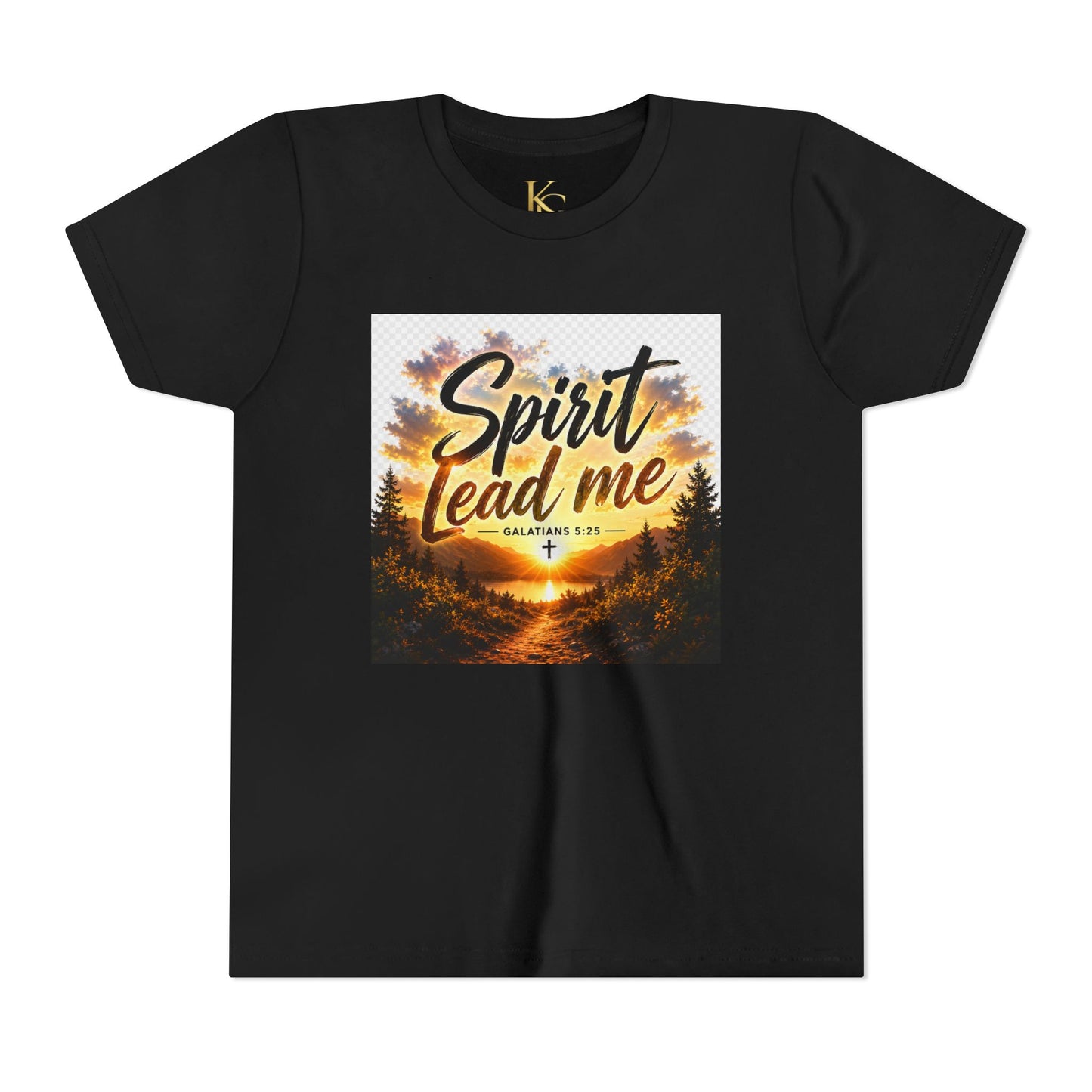 Youth Tee — "Spirit Lead Me" Christian Kids Shirt (Led by His Spirit)