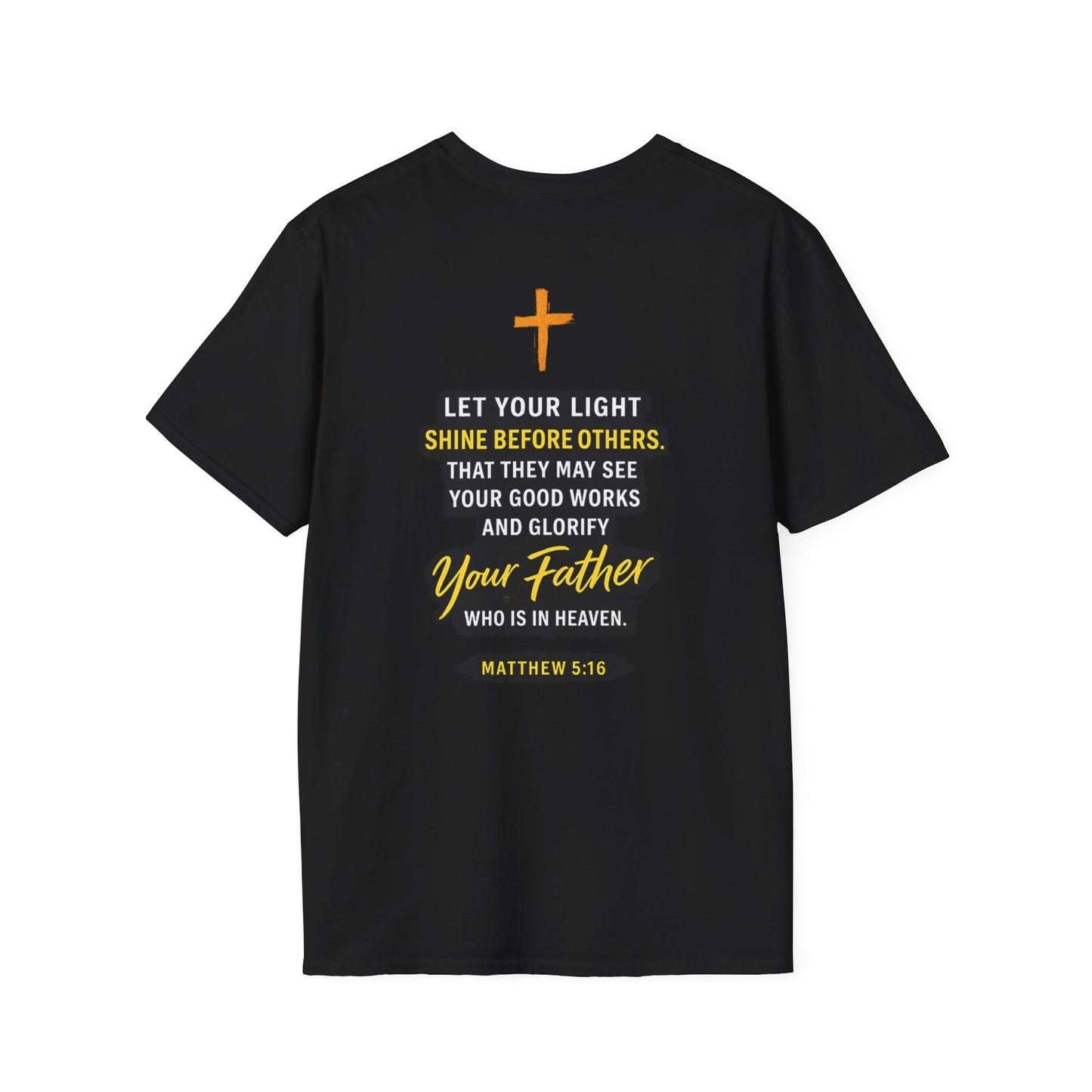 Let Your Light Shine T-Shirt — Inspirational Christian Faith Graphic Tee