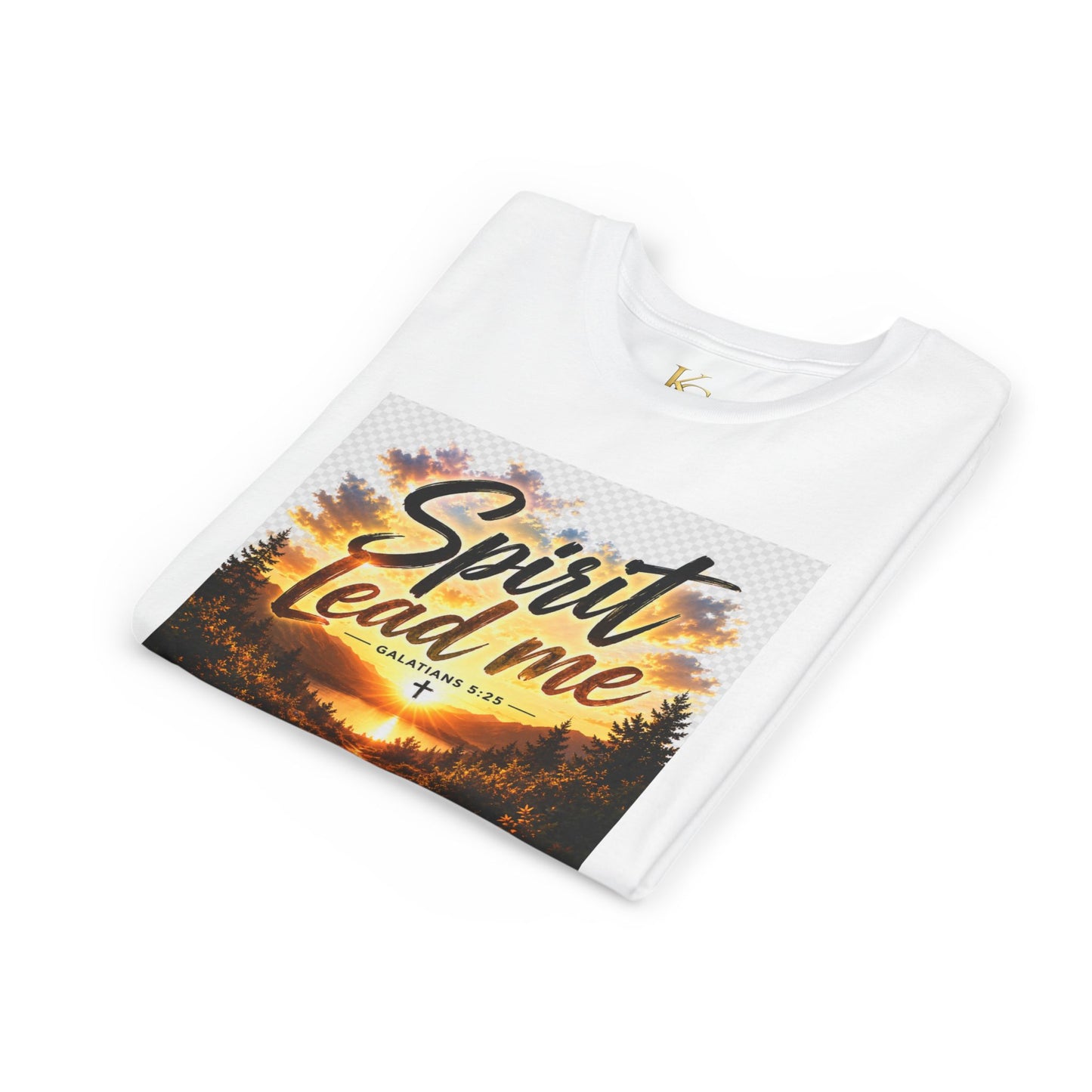 Youth Tee — "Spirit Lead Me" Christian Kids Shirt (Led by His Spirit)