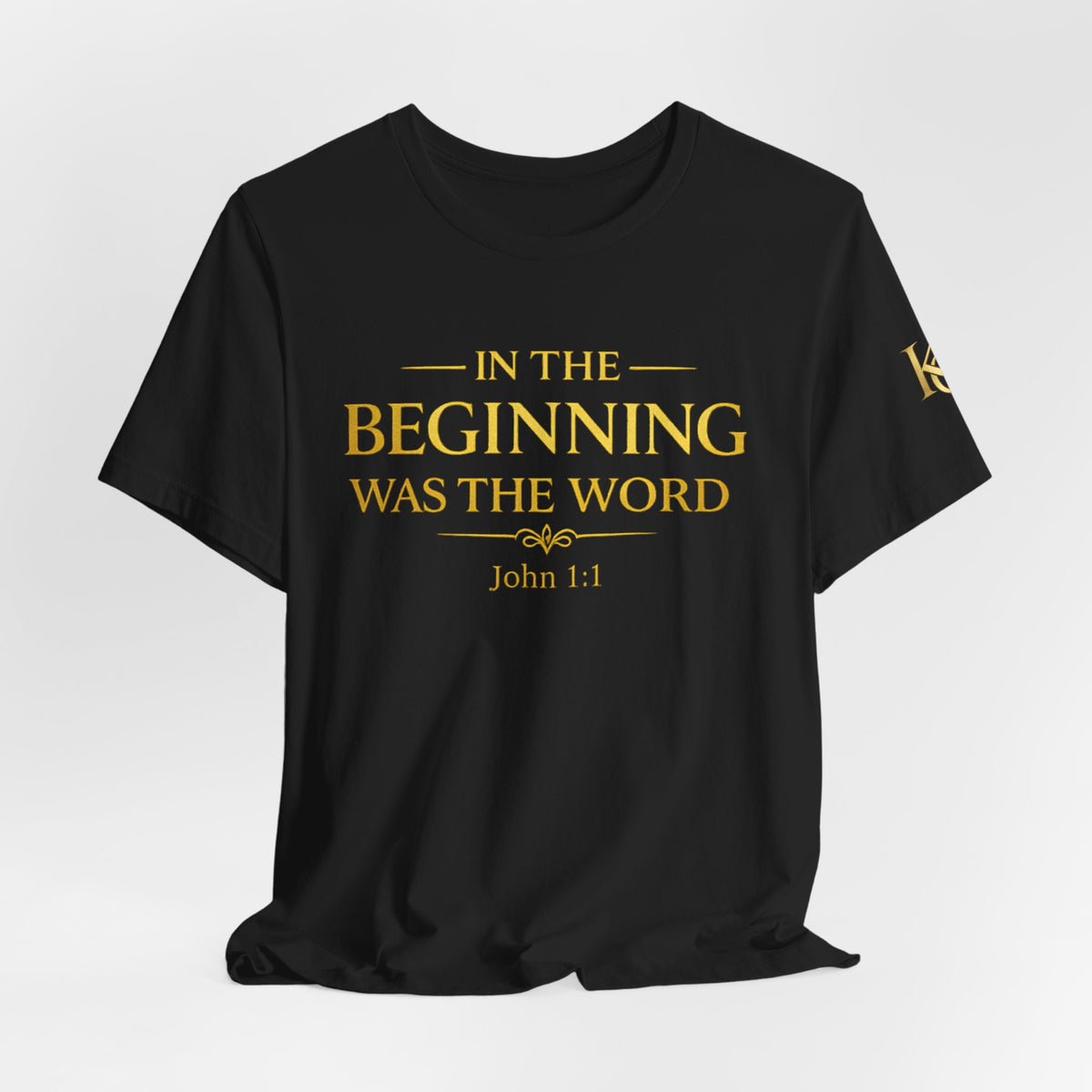 John 1:1 Christian T‑Shirt — “In the Beginning Was the Word” Bible Verse Tee